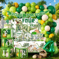 288pcs Roar Im 4 Dinosaur Party Decorations, All-in-One Set, 25 Guests by cocomigoPartyHome