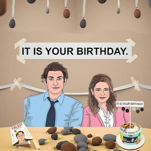 It is Your Birthday Banner, The Office Birthday Party Decorations 51Pcs - Image 5