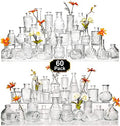 Arme Glass Bud vases in Bulk，Small Glass Flower Vase for Centerpieces 60Pcs by Arme