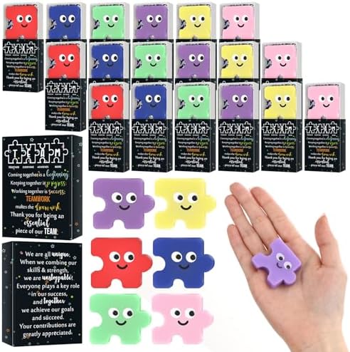 48 Sets Employee Appreciation Gifts Team Puzzle Toy with Boxes by Wettarn
