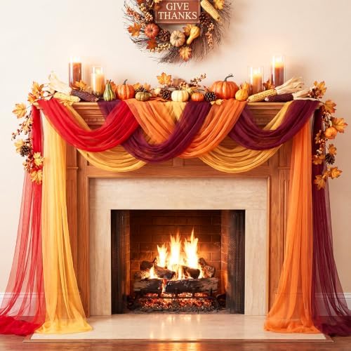 8 Pcs Fall Table Runners 29 x 71 Inch Thanksgiving Decor - Image 6