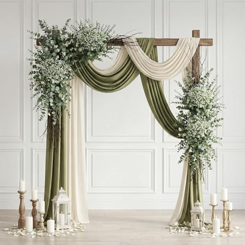 lovemoon 100 Pcs Mix Babys Breath Artificial Flowers Eucalyptus Stem Bulk - Image 5