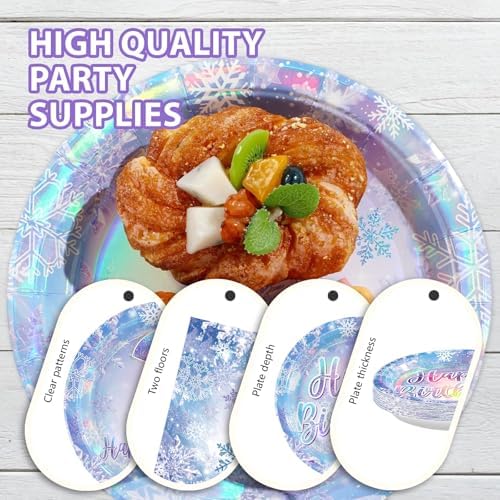 96Pcs Frozen Party Decorations for Girls Frozen Themed Party Serves 24 - Image 6