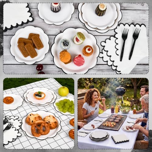96 Pcs Halloween Party Paper Plates and Napkins Party Supplies for 24 Guest - Image 6