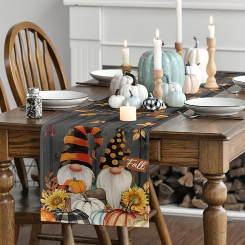 Artoid Mode 210 GSM Fall Table Runner Home Party Decor 13x72 Inch - Image 3