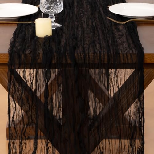 Cheesecloth Table Runner Tulle Fall Boho Wedding Shower Party Home Decor - Image 2