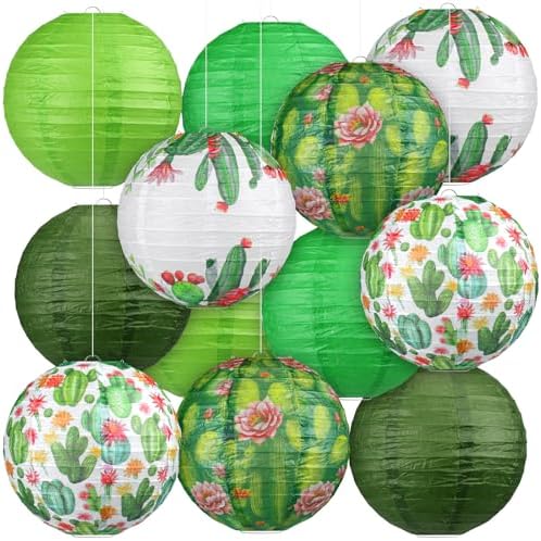 Panelee 12 Pcs Summer Cactus Party Decorations Mexican Themed Party Decor by Panelee