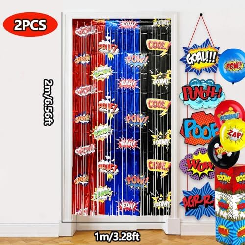 Red Black Blue Balloon Arch Garland Kit Birthday Party Decorations - Image 2