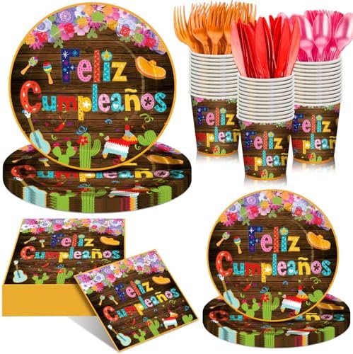 168 Mexican Birthday Party Decorations Set Fiesta Party Supplies by Sunnychicc