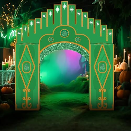 Bucherry 7 Pcs Emerald Cardboard Castle Wizard Trunk or Treat Car Decor Kit - Image 5
