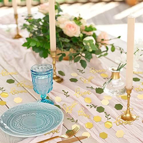 Minatee 400 Pcs Baby Shower Confetti Decorations Table Confetti Dots Gender Reveal Wedding Decor(Classic Color,Wedding Style) - Image 4
