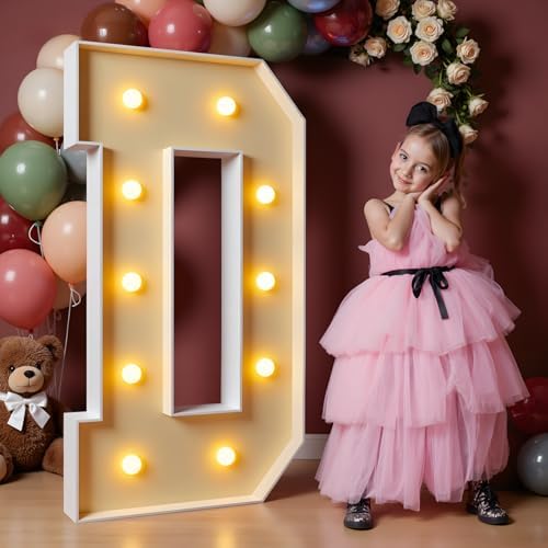 imprsv 4FT Marquee Letters, Large Light Up Letters D Sign for Party Decor by Letsmakeitimpressive