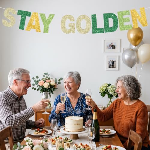 BEISHIDA 116 PCS A-Z DIY Letter Banner Kit Make Your Own Banner Including 111 Letters and Numbers 3 Rope and 2 Threading Device,Customized for Birthday Graduation Wedding Decor Glitter Green Gold - Image 3