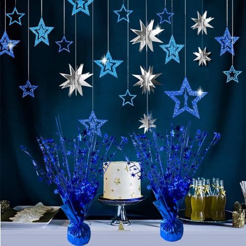 FUBININA Birthday Table Centerpiece Party Decoration Foil Spray Centerpiece - Image 3