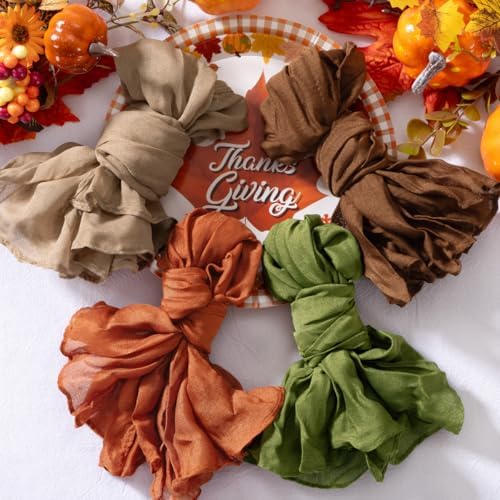 DeZerlor Thanksgiving Fall Cheese Cloth Napkins Set of 20 for Wedding Party - Image 5