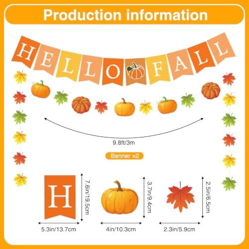 BISWITER fall decorations banner - Image 3