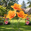 3 Pack 5 ft Giant Artificial Hibiscus Flowers Big Tropical Flowers by Maysing