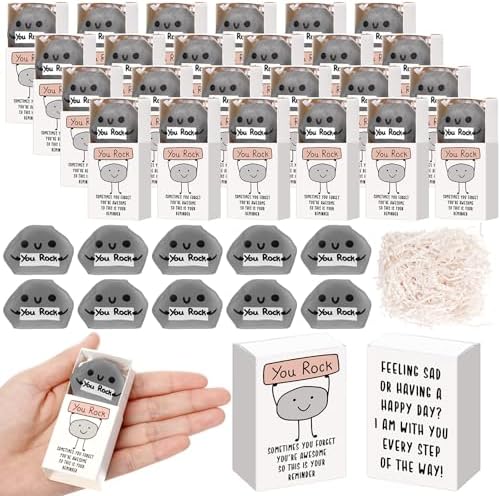 40 Sets You Rock Gifts Inspirational Party Favors with Support Boxes by Wettarn