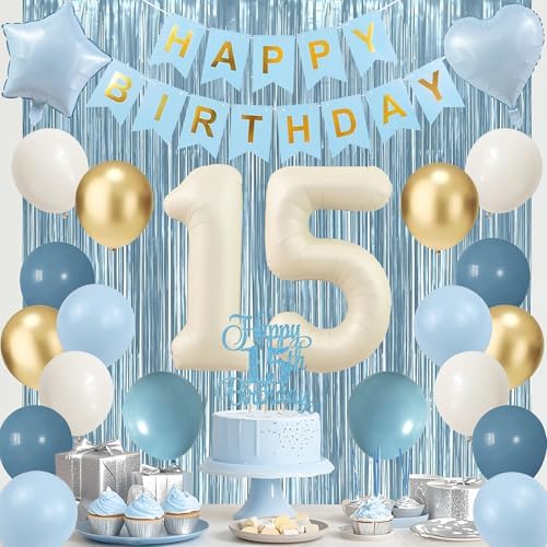 Trgowaul Light Blue 15th Birthday Decorations for Girls - Image 6