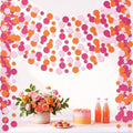 Outus 10 Pieces Dot Garland Banner Hanging, Pink and Orange by Outus
