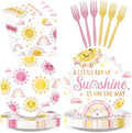 96Pcs Sunshine Baby Shower Decorations Girl Party Supplies Serves 24 by Greencian