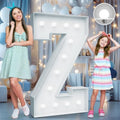 4FT Marquee Light Up Letter Z, Foam Board & Water Bag, 12 Bulbs for Party by Teebloom