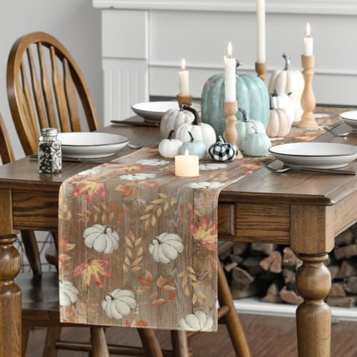 Artoid Mode 210 GSM Fall Table Runner Home Party Decor 13x90 Inch - Image 3
