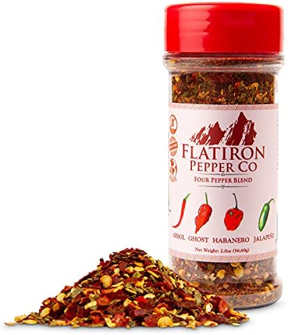 Flatiron Pepper Co - Four Pepper Blend. Premium Red Chile Flakes. Habanero - Jalapeno - Arbol - Ghost Pepper - Image 2