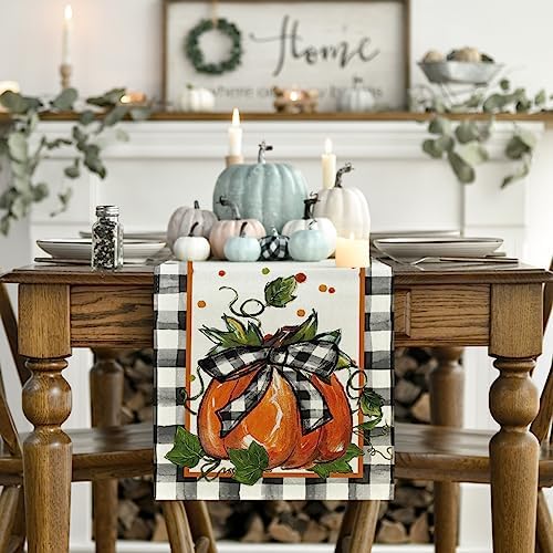 Artoid Mode 210 GSM Fall Table Runner Home Party Decor 13x72 Inch - Image 2