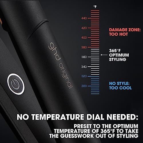 ghd Original Styler 1" Flat Iron Hair Straightener, Black + Bodyguard - Image 2