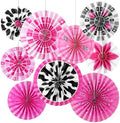 Outus 9 Pcs Disco Cowgirl Party Decorations Paper Fans by Outus