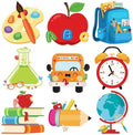 54Pcs Back to School Cutouts, Classroom Theme Bulletin Board Decoration, First Day of School Paper Cut-Outs for Teacher Students Party Supplies Classroom Office Chalkboard Door Wall Decor by PAIVSUN