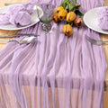 Lilac Purple Cheesecloth Table Runner Fall Boho Wedding Party Decor 10ft by MLMC