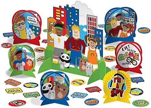 Party Town Table Decorating Kit - 27 Pc Set - Perfect for Birthdays, Holidays, and Kids Events by AmscanPartySupplies