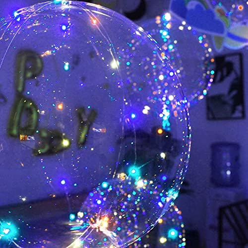 Lightsfever 6PCS LED Light Up Balloons with Sticks, Centerpieces for Party - Image 6