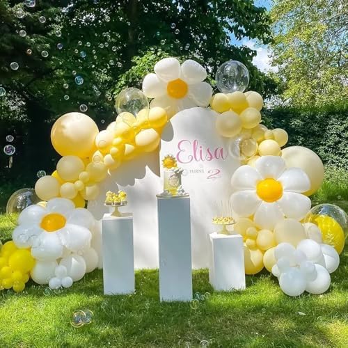 Voircoloria 105pcs Lemon Yellow Party Latex Balloons, 12inch - Image 6