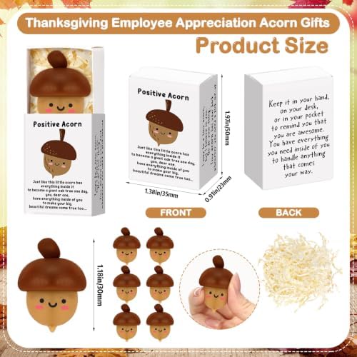 24 Sets Fall Acorn Gifts Fall Thanksgiving Party Favors with Support Boxes - Image 2