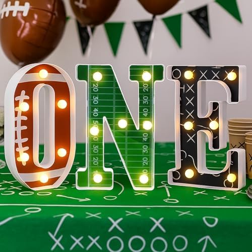 Football 1st Birthday Letters Light Party Decorations - Image 5