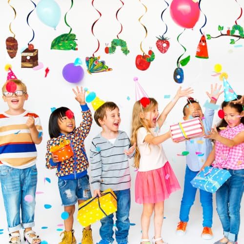 40pcs Hungry Caterpillar Hanging Swirl Butterfly Birthday Party Decorations - Image 6