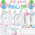 205PCS wellspar Mahjong Party Supplies Tableware Set, Serves 25 Guests by Unknown