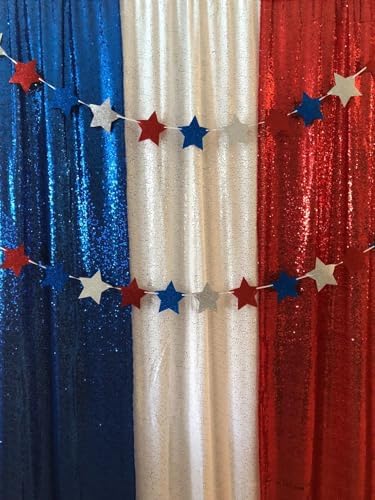 ShinyBeauty 8x8FT Sparkling Sequin Photography Backdrop - Premium Shimmering White Background for Wedding, Birthday Party Backdrop, Studio Decor - Image 4