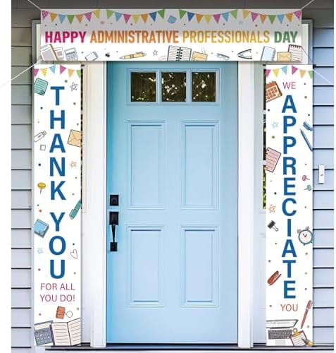 Smoothnovelty 3 Pcs Multicolor Administrative Professional Day Banner by SmoothNovelty