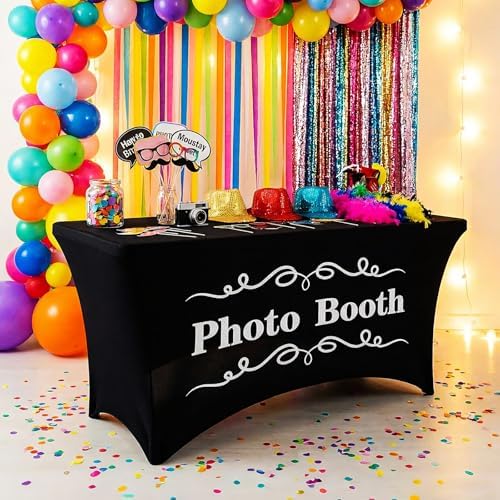 Gilprop Photo Booth Props Tablecloth Spandex Table Cover, Stylish, 4ft - Image 3