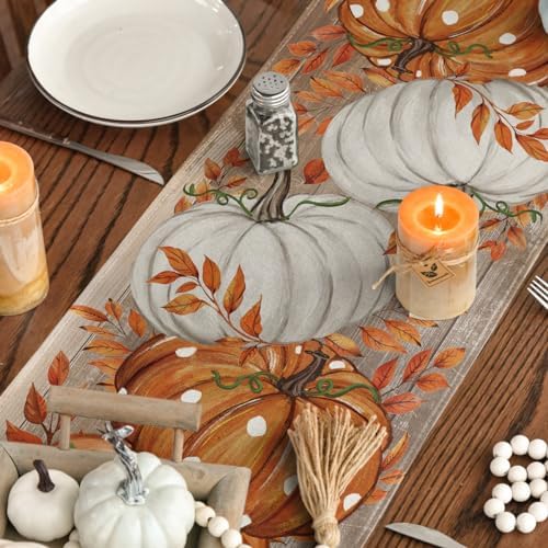 Artoid Mode 210 GSM Fall Table Runner Home Party Decor 13x48 Inch - Image 4