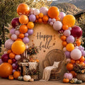 Fall Balloon Arch Garland Kit Double Stuffed Burnt Orange Burgundy Balloons by DOUBLELAYERBALLOON