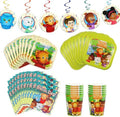 Daniel Tiger's Neighborhood Party-In-A-Box - 61 Pieces Party Kit - Quality Decorations & Supplies - Plates, Napkins, Cups, & Streamer by MightyMojoToys