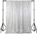 ShinyBeauty Photobooth Background Choice-4FTx7FT-Silver-Sequin backdrops, Sequin Fabric,Wedding backdrops,Rust Backdrop,Sequin Curtains,Photography Backdrop (Buy it Now) (4FTx7FT, Silver) by ShinyBeauty