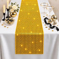 Disco Party Decorations - Gold Glitter Disco Table Runner by OHOME