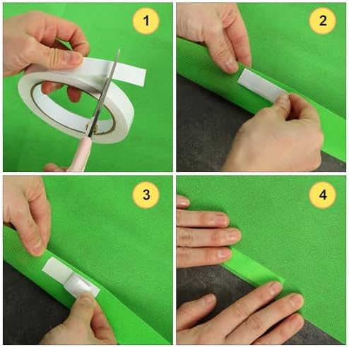 Grass Green Carpet Runner for Wedding Party Aisle with Tape - Image 5