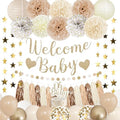 Amandir Neutral Baby Shower Decorations Welcome Baby Banner by Amandir